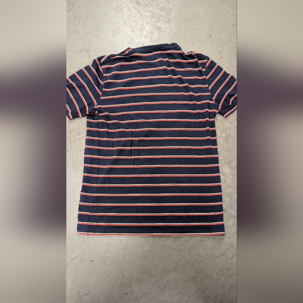 Scotch And Soda Navy Striped Shirt, Medium - Picture 3 of 8